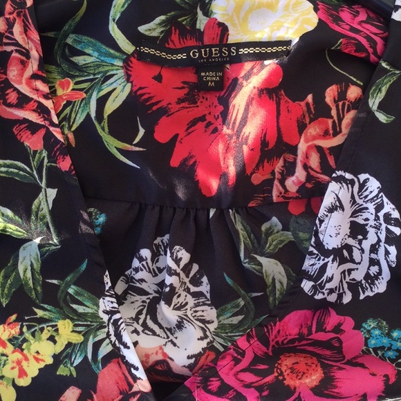Guess Flowers Print Blouse - Picture 4 of 5